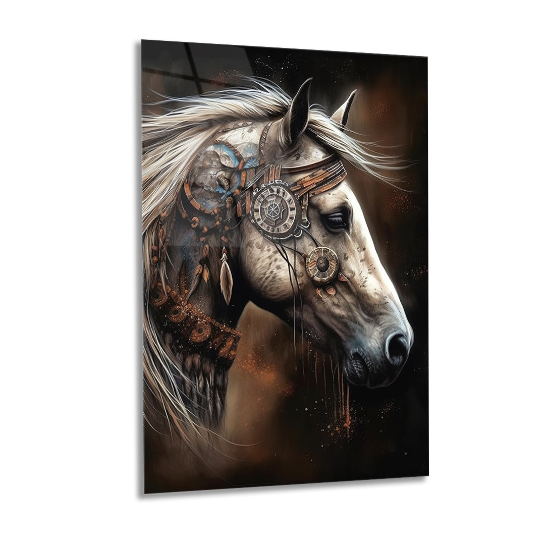 Horse Glass Wall Art