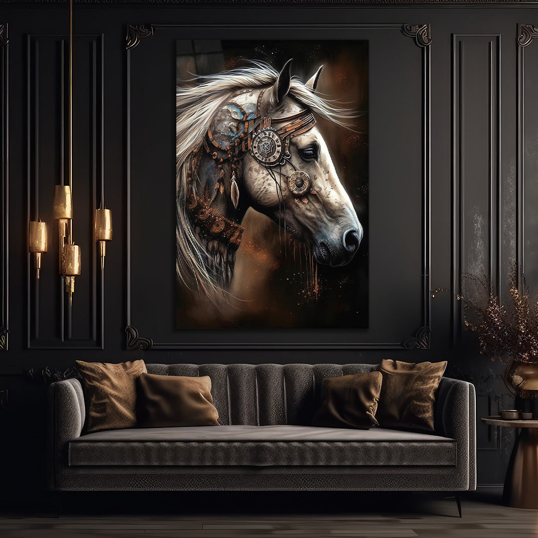 Horse Glass Wall Art
