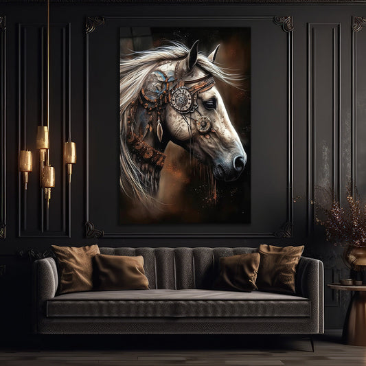 Horse Glass Wall Art