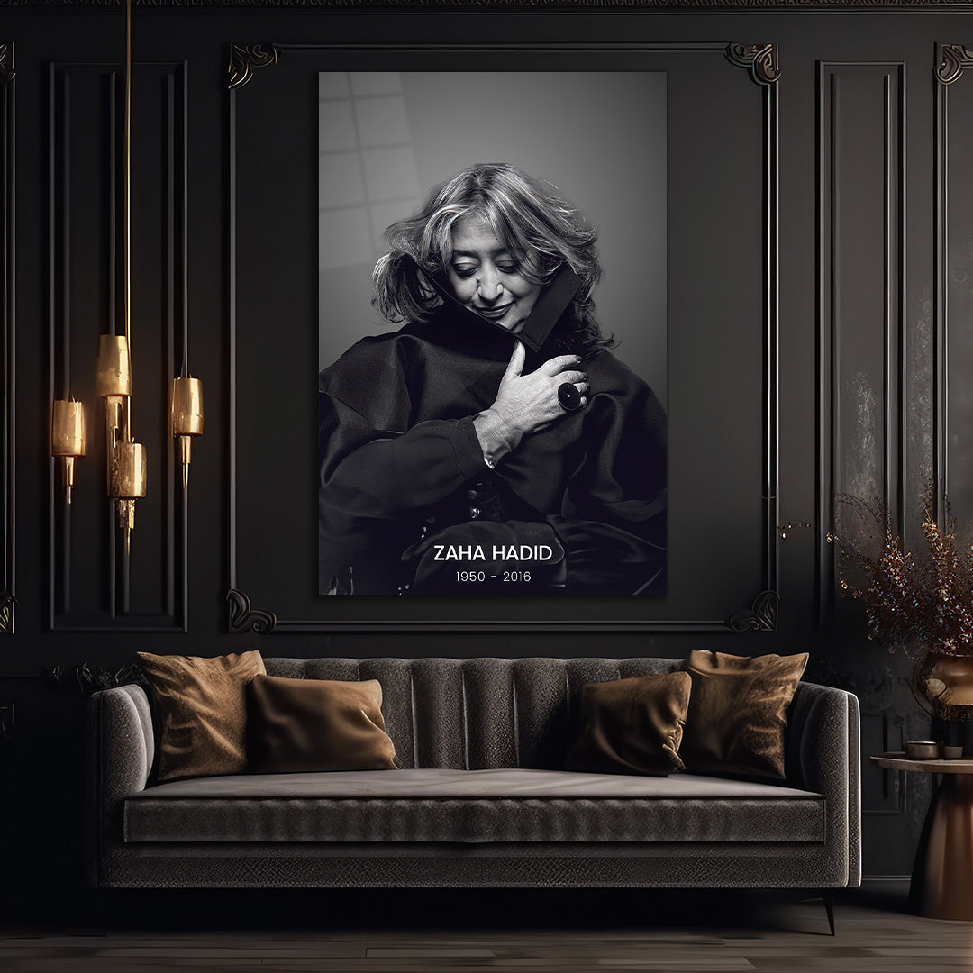 Architectural Designer Zaha Hadid Glass Wall Art