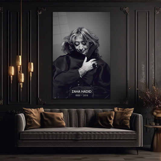 Architectural Designer Zaha Hadid Glass Wall Art