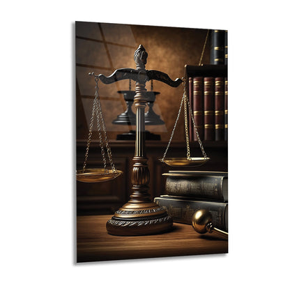 Lawyer's Scale Glass Wall Art