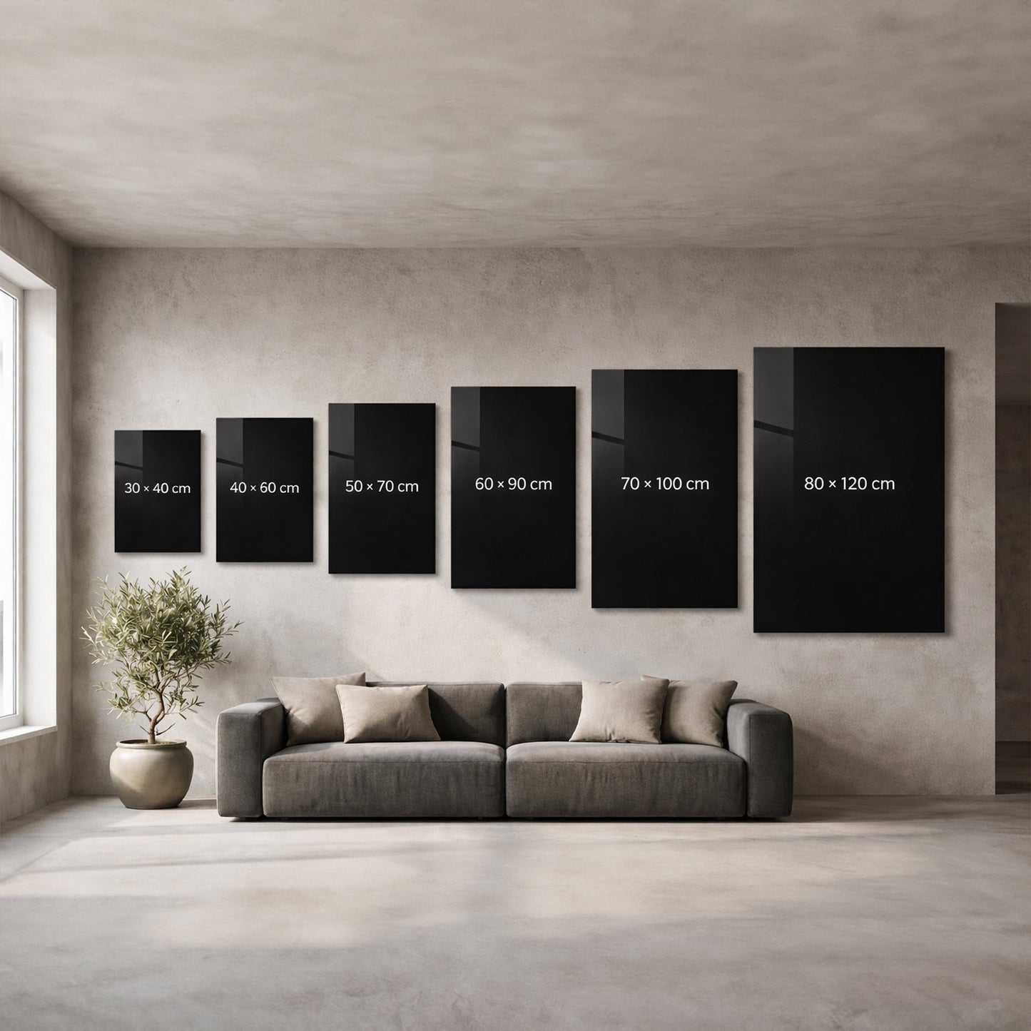 Porsche Logo Kırmızı Elmas Efekt Cam Tablo